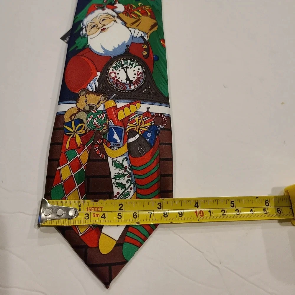 NWT John Ashford tie men's Santa Claus print